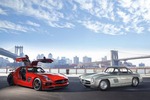 Mercedes 300 SL und SLS AMG Black Series: Zwei Stars im Big Apple