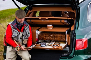 Handgefertigtes Zubehör für den Bentley Bentayga - Fliegenfischen m...