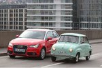 Goggomobil tifft A1: Treffen zweier Kleinwagen-Generationen