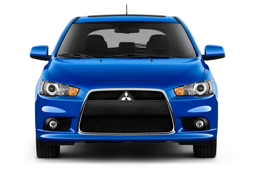 Машина спереди. Mitsubishi Lancer 10 спереди. Марка машины Мицубиси Лансер. Митсубиси Лансер 10 вид спереди. Митсубиси Лансер 10 анфас.