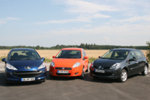 90-PS-Kleinwagen: Peugeot 207, Fiat Grande Punto und Renault Clio