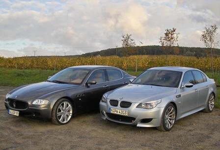 Vergleich: BMW M5 - Maserati Quattroporte - Familienvergnügen