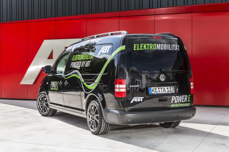 Bilder: Abt VW Elektro Caddy - Hoch auf dem gelben E-Mobil - autoplenum.de