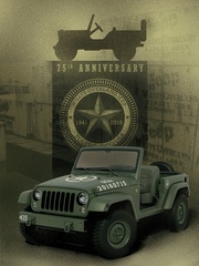 Jeep Wrangler 75th Salute - Willys Enkel steht stramm