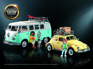 Playmobil VW-Modelle - Surfen oder Putzen