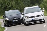 Peugeot und VW: Kompaktvans im Fahrbericht