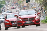 Mercedes CLA 250 und BMW 328i im Vergleich: Stoßrichtung sportliche...