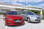 Ford Focus 1.0 Ecoboost und Mazda 3 Skyaktiv-G 100: Zwei flotte Kom...