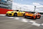 Porsche Cayman GT4 gegen Lotus Exige S: Wer baut den besseren Mitte...