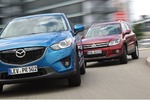Mazda CX-5 VW Tiguan im Test: Großer Sauger gegen kleinen Turboko...