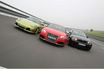 BMW 1er M, Audi RS3, Cayman R: Neue Sportwagen im Vergleichstest
