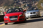 A3 Cabrio vs BMW 1er: Da ist der Sturm drin