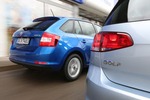 Skoda Rapid Spaceback gegen VW Golf: Konzernbrüder im Vergleichstest