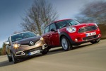 Renault Captur und Mini Countryman: Zwei Charakter-Kerle im Fahrber...
