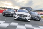 Audi S8, Mercedes S 63 AMG, Porsche Panamera Turbo: Die Chefs im Ring