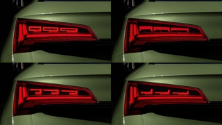 Neue OLED-Rückleuchten-Generation von Audi - Display der Außenhaut