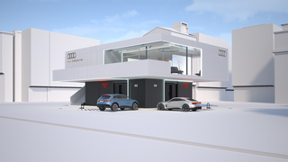Audi Charging Hub - Business-Lounge für E-Autofahrer