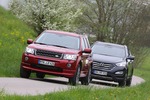 Hyundai Santa Fe 2.2 CRDi 4WD vs. Land Rover Freelander 2.2 SD4: Zw...