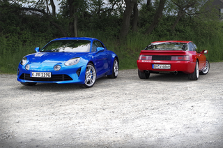 Alpine V6 GT trifft Alpine A110 - Alpines Gipfeltreffen