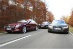 Sportliche Viertürer im Test: Der CLS fordert A7 und Panamera