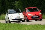 Fiat 500 gegen Ford Ka : Kleinwagen-Zwillinge im Fahrbericht