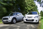 Mazda 2, Mini One: Kleinwagenduell mit Basismotor