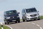 Vergleichstest Mercedes V 250 vs. VW Multivan 2.0 BiTDI: Erobert di...