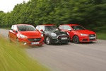Audi S1 gegen Mini JCW und Opel Corsa OPC: Kleine Sport-Rabauken im...