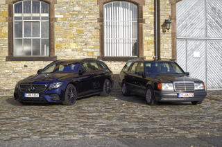 Impression: Mercedes 300 TE-24 trifft seinen Ururenkel E 53 AMG T-M...