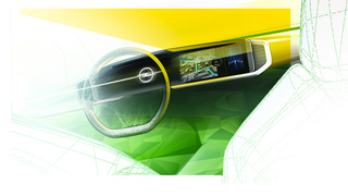 Neues Opel-Cockpit - Breitband-Purismus