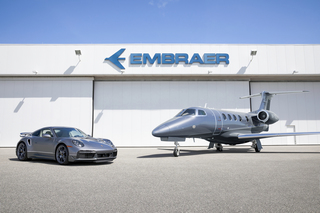 Porsche 911 und Business-Jet im Doppelpack - Passender Elfer zum Em...