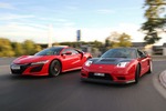 Honda NSX (2016) und NSX-RR Procar Prototyp (1992): Zwei Generation...