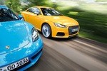 Audi TTS, Porsche 718 Cayman im Test: Bezwingt der TTS den Cayman?