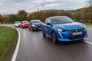Ford Fiesta, Renault Clio, Kia Rio, Peugeot 208: Vier Kleinwagen im...