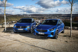 Kia XCeed 1.6 T-GDI und VW T-Roc 2.0 TSI: Kleine Crossover mit rund...