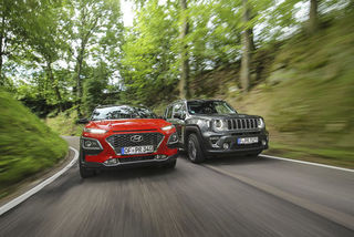 Jeep Renegade 1.0 T-GDI und Hyundai Kona 1.0 T-GDI: Was können die ...