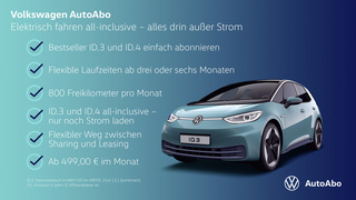 Auto-Abo von VW - Zum Start elektrisch