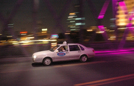 VW Santana in China - Taxi nach Shanghai